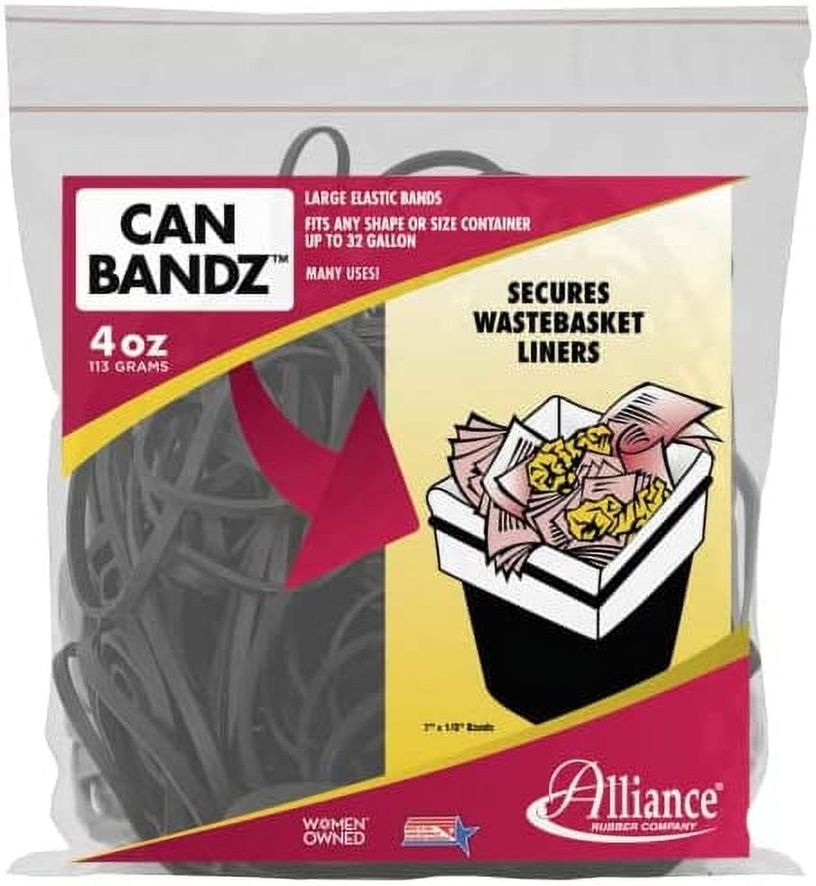 Alliance Rubber Company Inc. Can Bands 7-Inchx.12-Inch 50 Bands Black  07810, Black, 50-Count 
