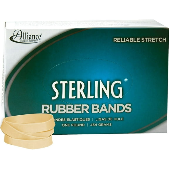 Alliance Rubber Sterling Rubber Bands Rubber Bands, 84, 3 1/2 x 1/2, 210 Bands/1lb Box -ALL24845