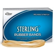 Alliance Rubber Sterling Rubber Bands, Size 117B 7" x 1/8", 1 lb. Box, Approx. 250 Bands, Crepe