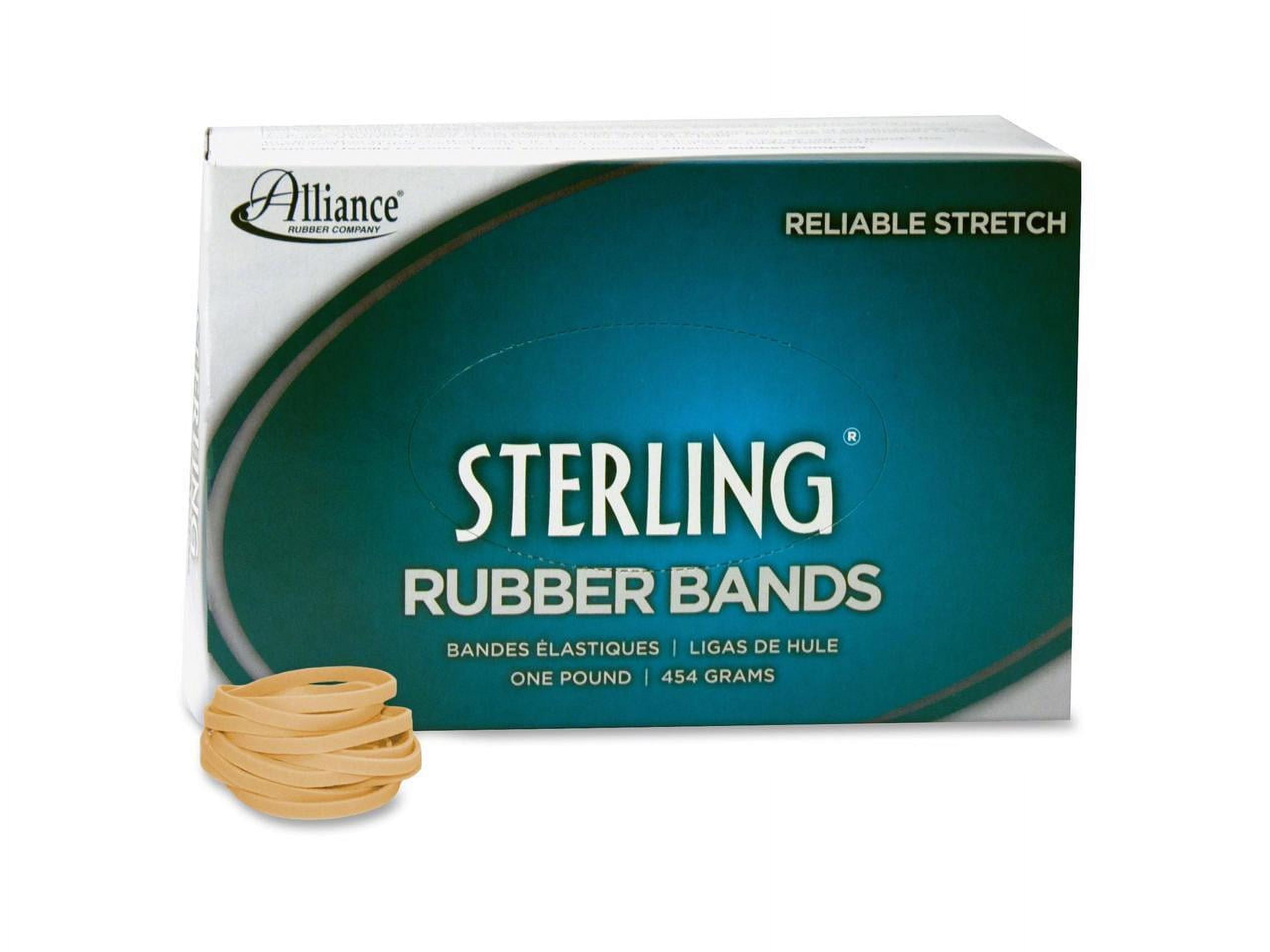 Sterling Rubber Bands, Size 30 (2" X 1/8") – 1500 Bands Per 1 Lb Box | Heavy-Duty For Office & Shipping