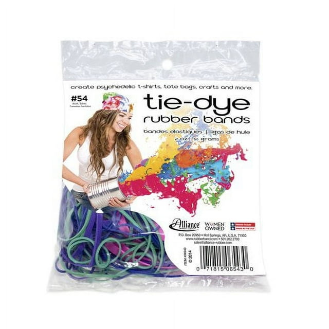 rubber banding tie dye shirts