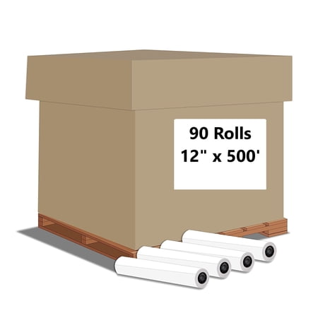Alliance Wide Format Paper 12" x 500' Bond Engineering 20lb | 92 Bright | 90 Roll Bin | 3" Core