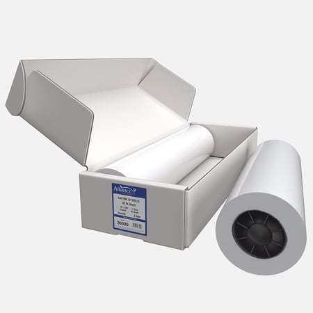 Alliance Wide Format Paper 36" x 300' CAD Bond 20lb | 92 Bright | 2 Rolls | 2" Core
