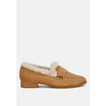thumbnail image 1 of Allie Fur Trim Genuine Suede Loafers, 1 of 11