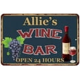 thumbnail image 1 of Allie's Green Wine Bar Sign Wall Decor 12 x 18 Matte Finish Metal 112180043351, 1 of 1