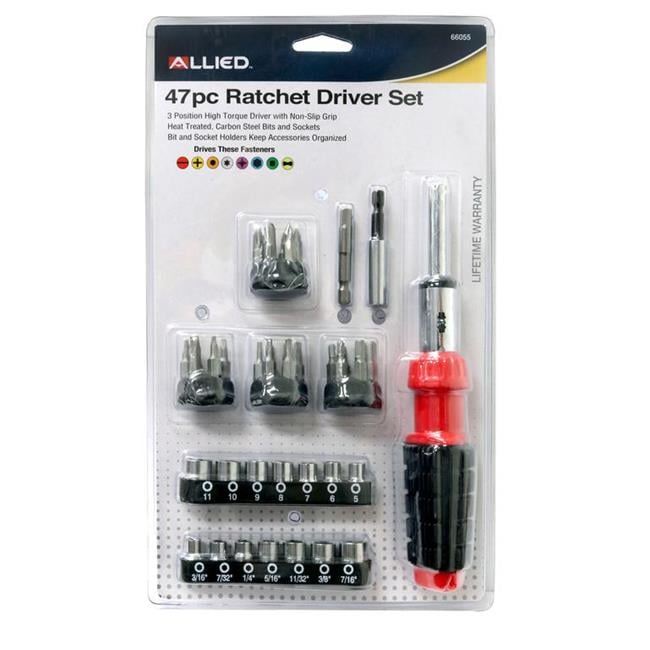 Allied 66055 Ratcheting Driver Set - 47 Piece - Walmart.com