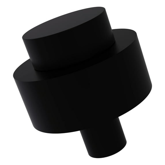 Allied Brass 1-1/2-in Cabinet Knob, Matte Black