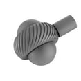 thumbnail image 1 of Allied Brass 1-1/2-in Cabinet Knob, Matte Gray, 1 of 9