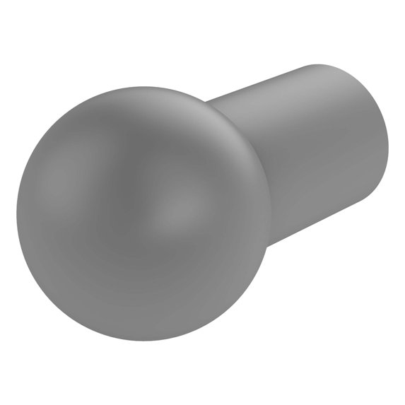 Allied Brass 1-in Cabinet Knob, Matte Gray