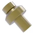 thumbnail image 1 of Allied Brass 1-in&nbsp;Cabinet Knob, Satin Brass, 1 of 2