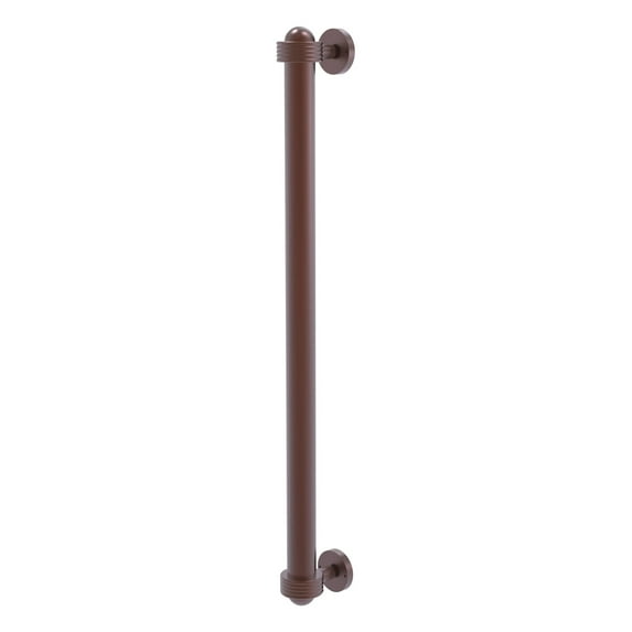 Allied Brass 18-in Refrigerator Pull with Groovy Accents, Antique Copper