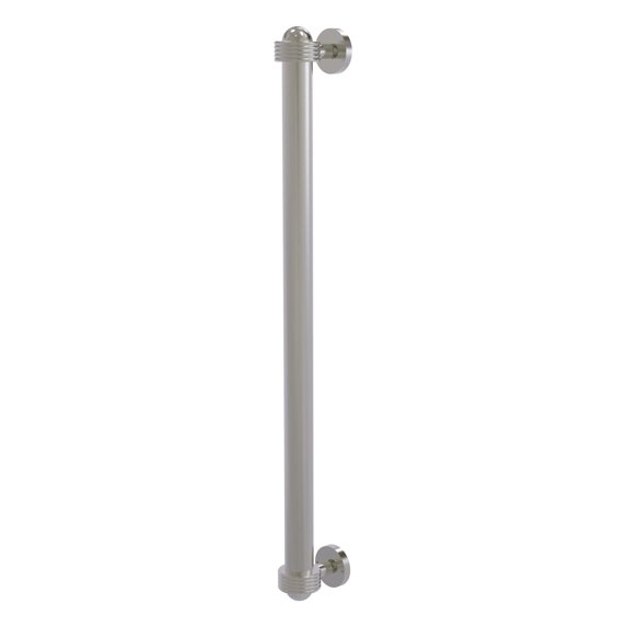 Allied Brass 18-in Refrigerator Pull with Groovy Accents, Satin Nickel