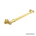 thumbnail image 1 of Allied Brass  24-inch Reeded Grab Bar Clear Brass Finish, Polished, 1 of 5