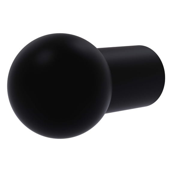 Allied Brass 3/4-in Cabinet Knob, Matte Black