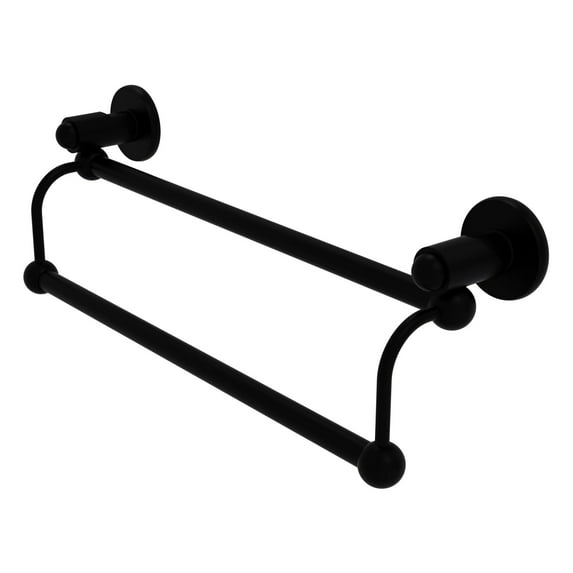Allied Brass - 30-in Double Towel Bar in Matte Black