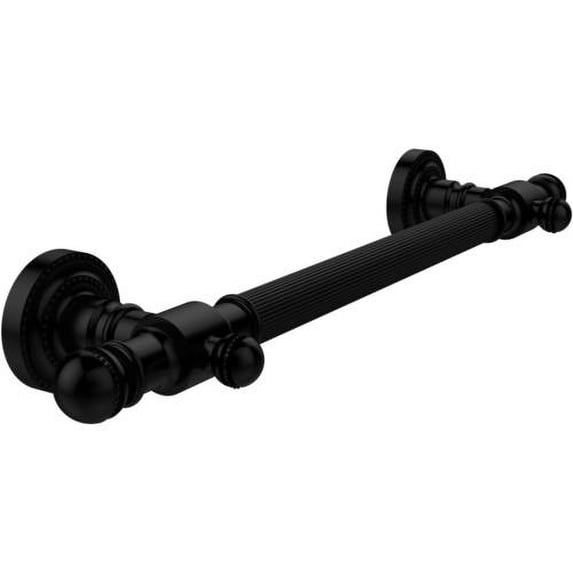 Allied Brass - 32-in Grab Bar Reeded in Matte Black