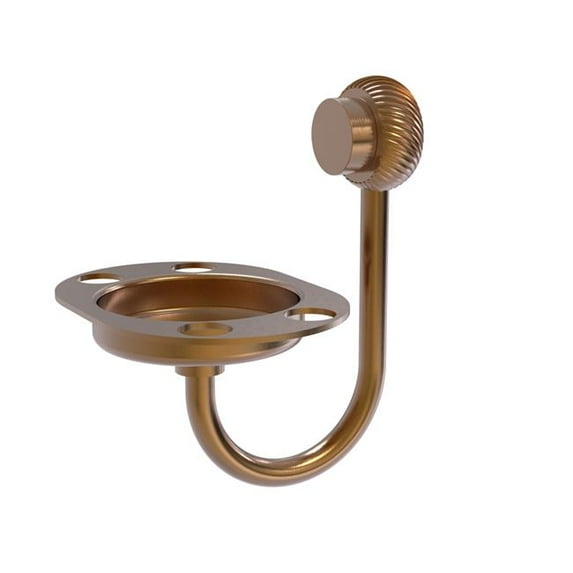 Allied Brass 426T-BBR Venus Collection Tumbler & Toothbrush Holder with Twisted Accents, Brushed Bronze
