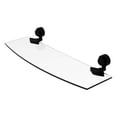 thumbnail image 1 of Allied Brass 433/18-BKM Venus Collection 18 Inch Glass Shelf, Matte Black, 1 of 3