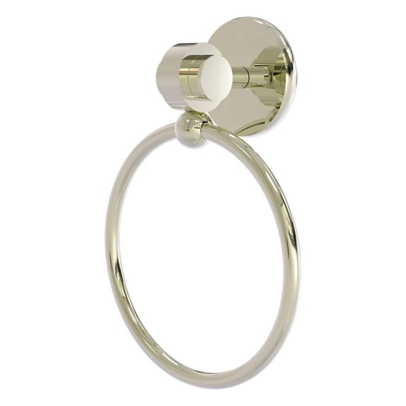Allied Brass 7216-PNI Satellite Orbit Two Collection Towel Ring, Polished Nickel