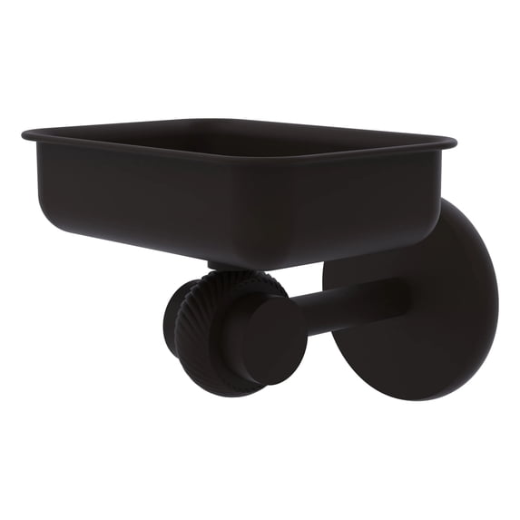 Allied Brass 7232T-ORB Satellite Orbit Two Collection Wall Mounted Soap Dish with Twisted Accents, Oil Rubbed Bronze