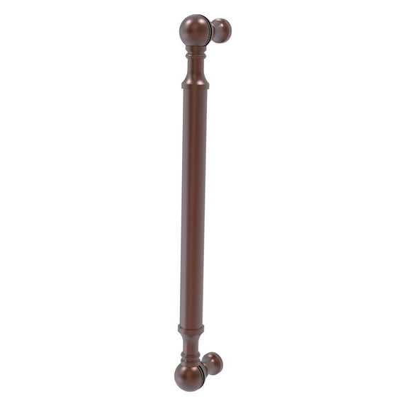 Allied Brass 8-in Beaded Door Pull, Antique Copper