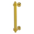 thumbnail image 1 of Allied Brass 8-in Door Pull with Dotted Accents, Polished Brass, 1 of 10