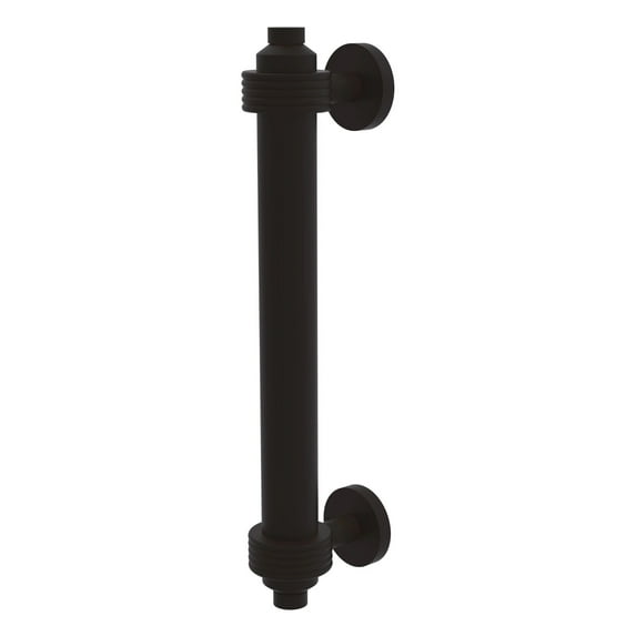 Allied Brass 8-in Door Pull with Groovy Accents, Oil Rubbed Bronze