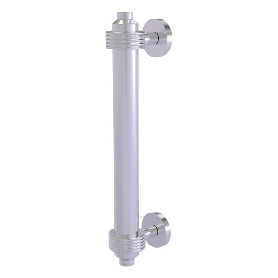 Allied Brass 8-in Door Pull with Groovy Accents, Satin Chrome