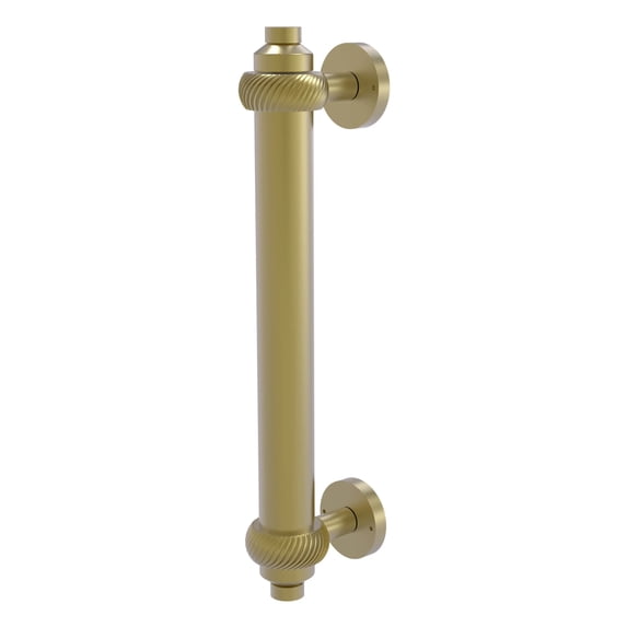 Allied Brass 8-in Door Pull with Twisted Accents, Satin Brass