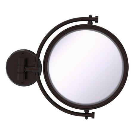 Allied Brass 8-inch Wall Mounted 4x Magnification Makeup Mirror Antique Bronze