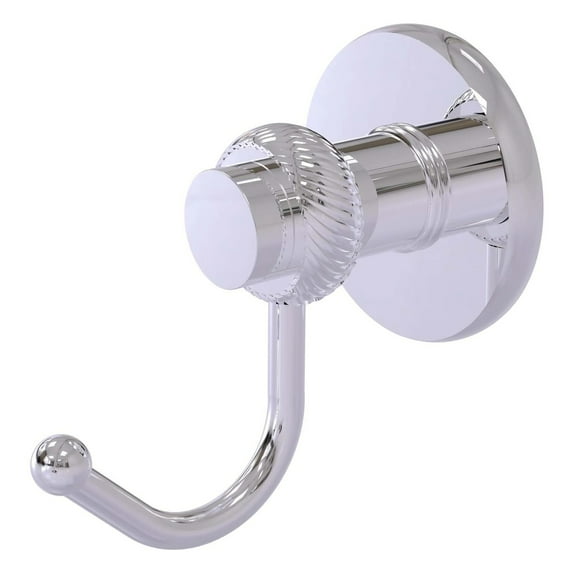 Allied Brass 920T-PC Mercury Collection Robe Hook with Twisted Accents, Polished Chrome