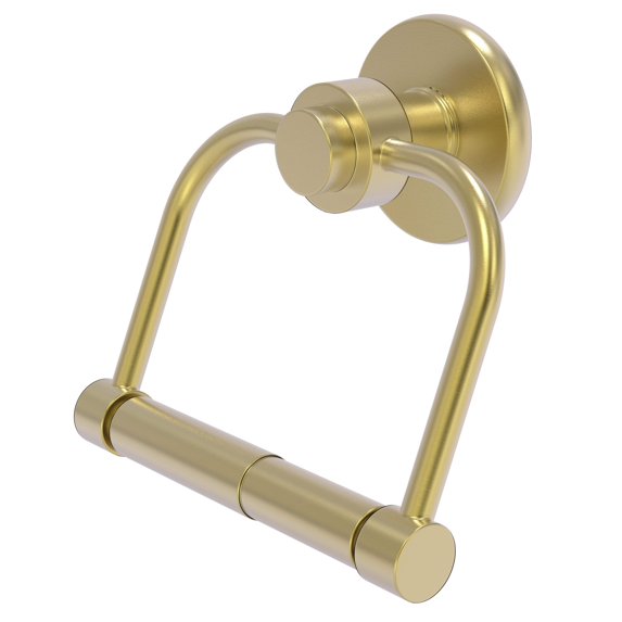 Allied Brass 924-SBR Mercury Collection 2 Post Toilet Tissue Holder, Satin Brass
