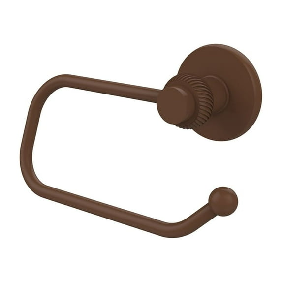 Allied Brass 924ET-ABZ Mercury Collection Euro Style Toilet Tissue Holder with Twisted Accents, Antique Bronze