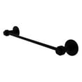 thumbnail image 1 of Allied Brass 931G/24-BKM Mercury Collection 24 Inch Towel Bar with Groovy Accent, Matte Black, 1 of 11