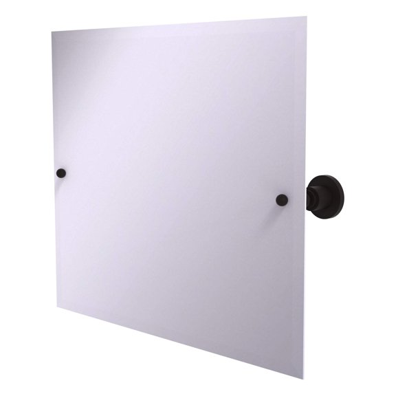 Allied Brass AP-93-ORB Frameless Landscape Rectangular Tilt Mirror with Beveled Edge, Oil Rubbed Bronze