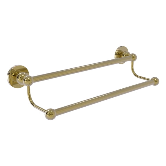 Allied Brass BL-72-36-UNL Bolero Collection 36 in. Double Towel Bar, Unlacquered Brass