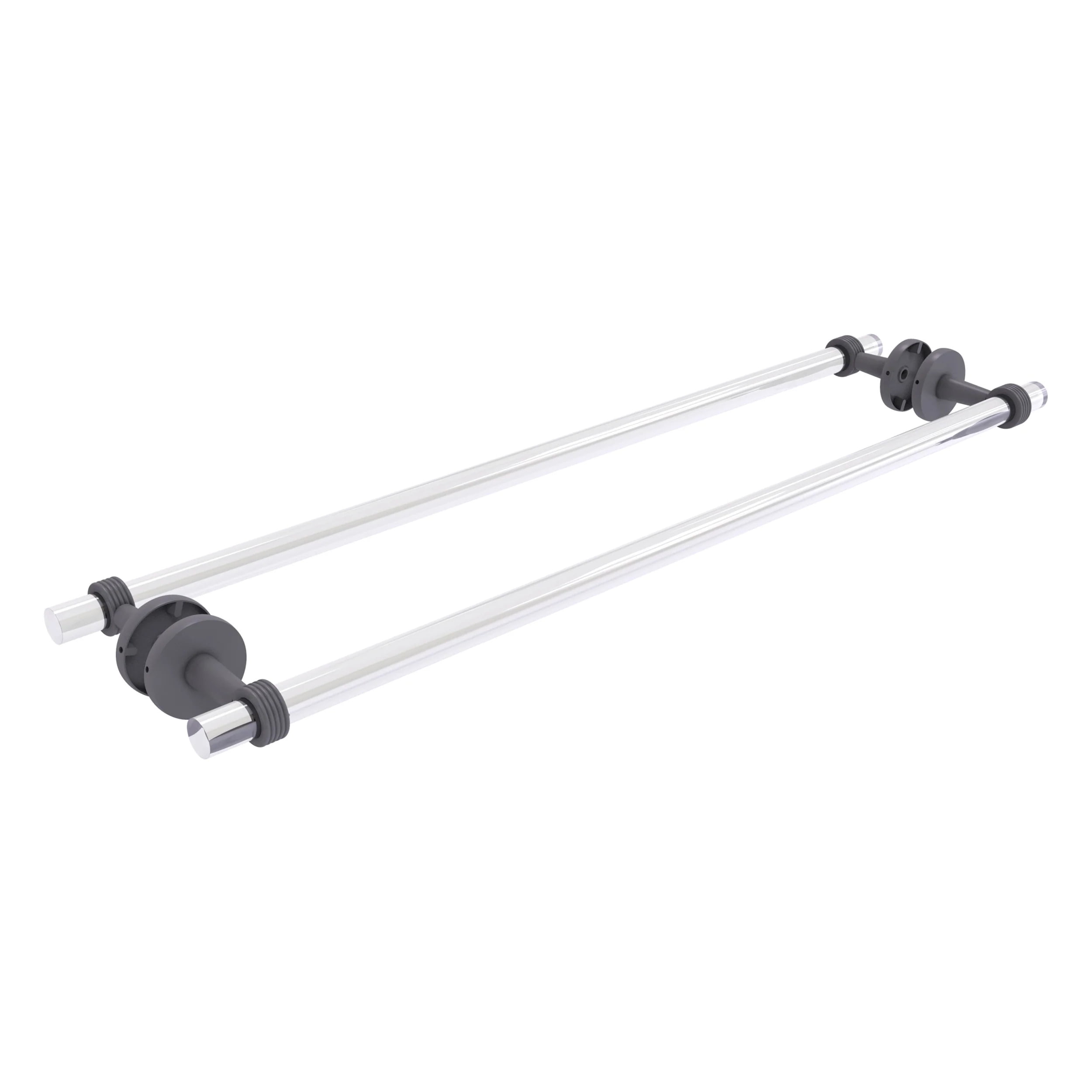 Allied Brass Clearview 34 Towel Bar for Glass Shower Door Set of 2 Walmart
