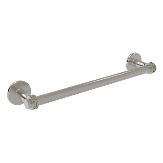 Allied Brass - Continental 18-in Towel Bar with Dotted Detail in Satin Nickel