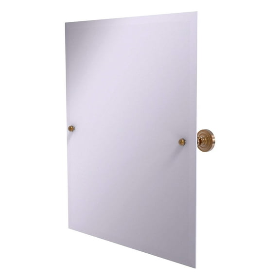 Allied Brass DT-92-BBR Frameless Rectangular Tilt Mirror with Beveled Edge, Brushed Bronze