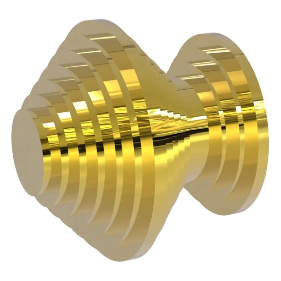 Allied Brass Designer Cabinet Knob, Polished Brass