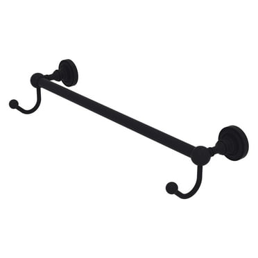 Allied Brass - Dottingham 18'' Towel Bar with Integrated Hooks in Matte Black