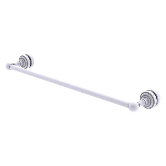 Allied Brass - Dottingham 24'' Shower Door Towel Bar in Matte White