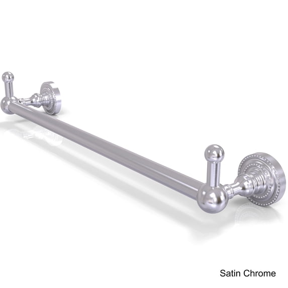Allied Brass - Dottingham 30'' Towel Bar with Integrated Hooks in Satin Chrome