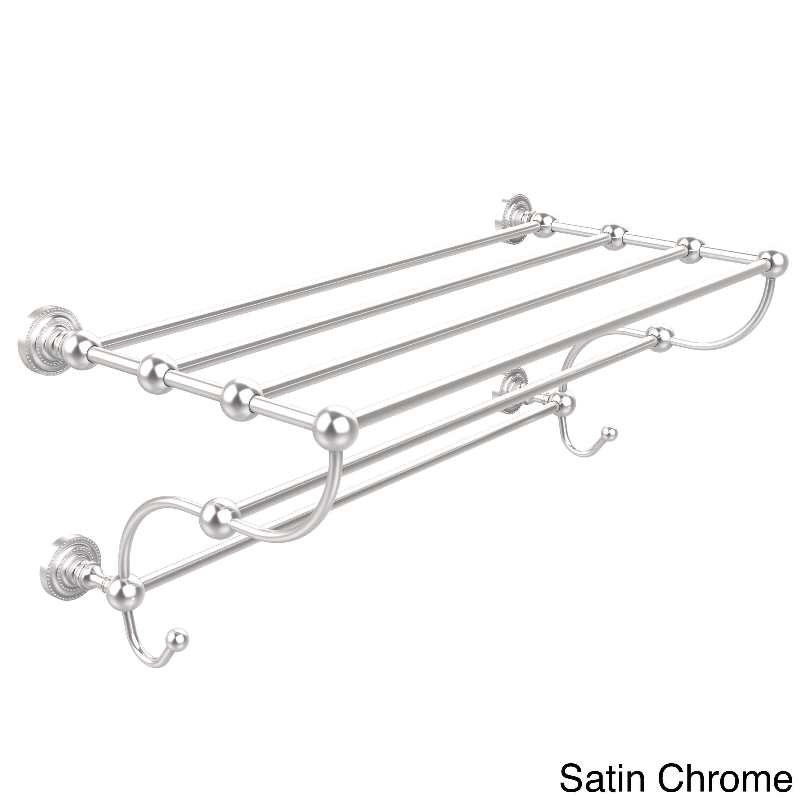 Chrome train rack towel shelf deals