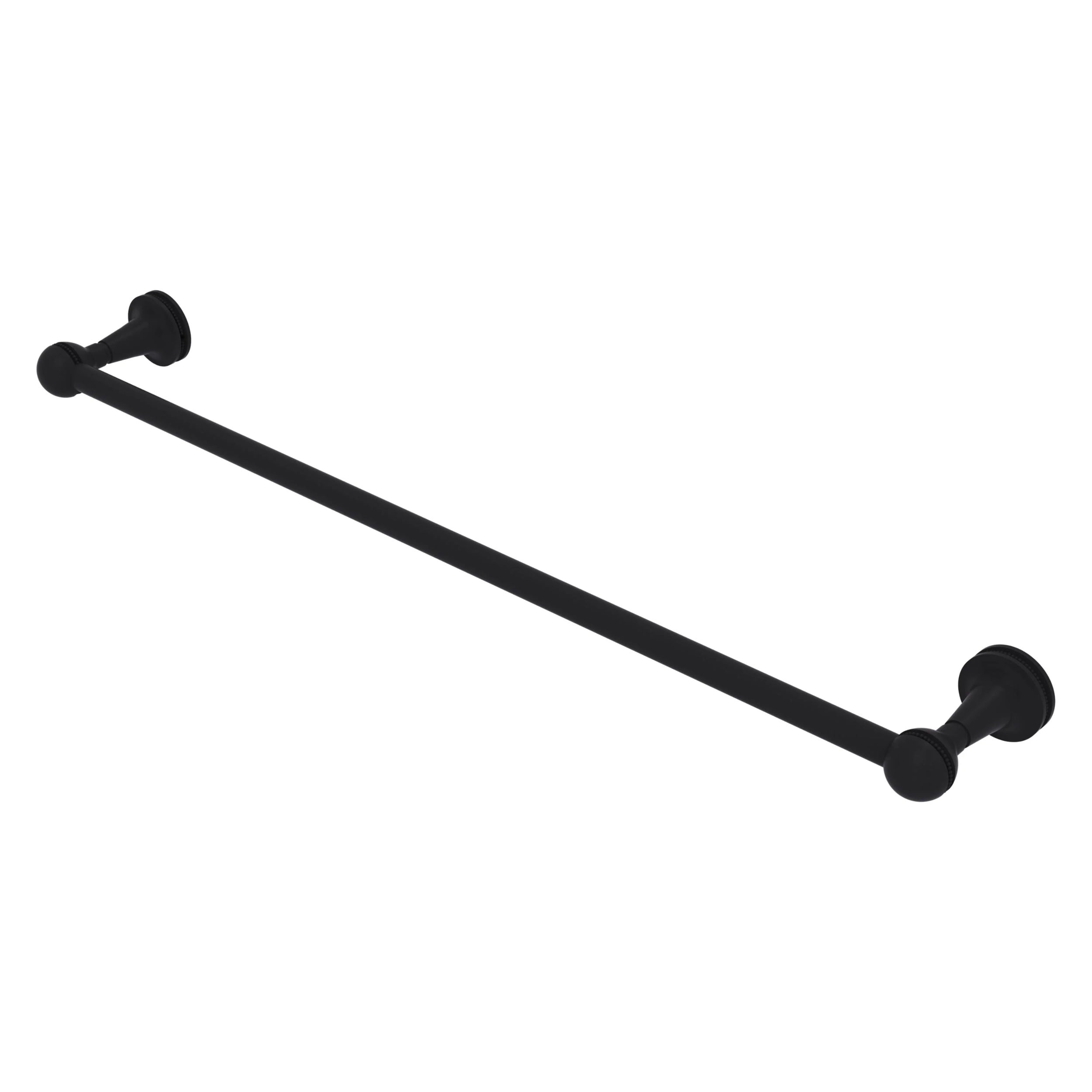 Allied Brass Pipeline 36 Inch Towel Bar - Matte Black, Industrial Pipe Design