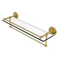 thumbnail image 1 of Allied Brass MC-1TB/22-GAL-PB 22 Inch Gallery Glass Shelf with Towel Bar, Polished Brass, 1 of 11