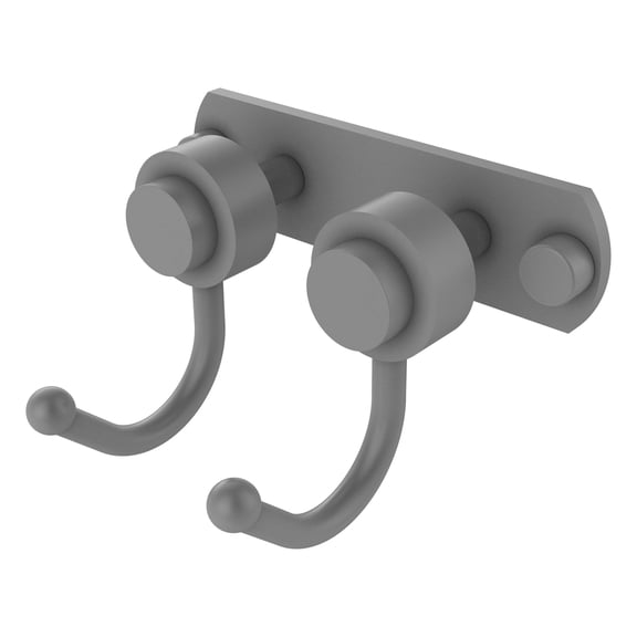 Allied Brass - Mercury 2 Position Multi Hook with Smooth Accent in Matte Gray