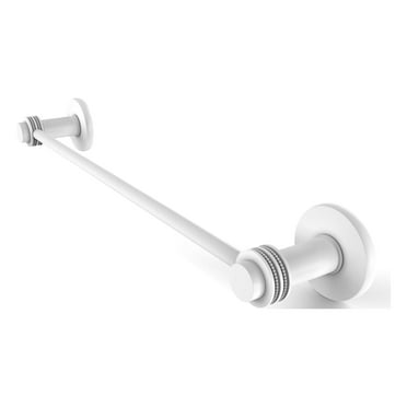 Allied Brass - Mercury 30'' Towel Bar with Dotted Accent in Matte White