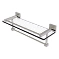 thumbnail image 1 of Allied Brass - Montero 16'' Gallery Glass Shelf with Towel Bar in Satin Nickel, 1 of 5