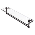 thumbnail image 1 of Allied Brass NS-1/22TB-ABZ 22 Inch Glass Vanity Shelf with Integrated Towel Bar, Antique Bronze, 1 of 11